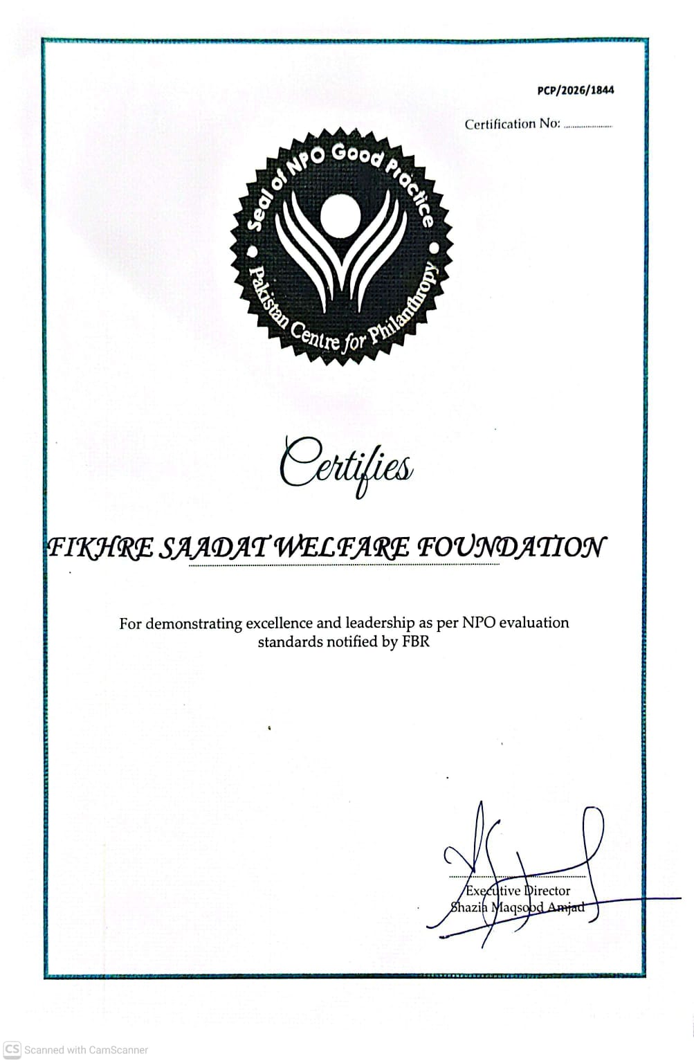 certficate